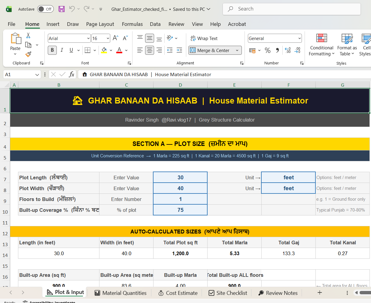 Cost Calculator preview